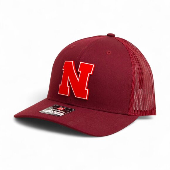 Nebraska Cornhuskers Scarlet 3D Snapback Trucker Hat- Cardinal - Picture 1 of 3